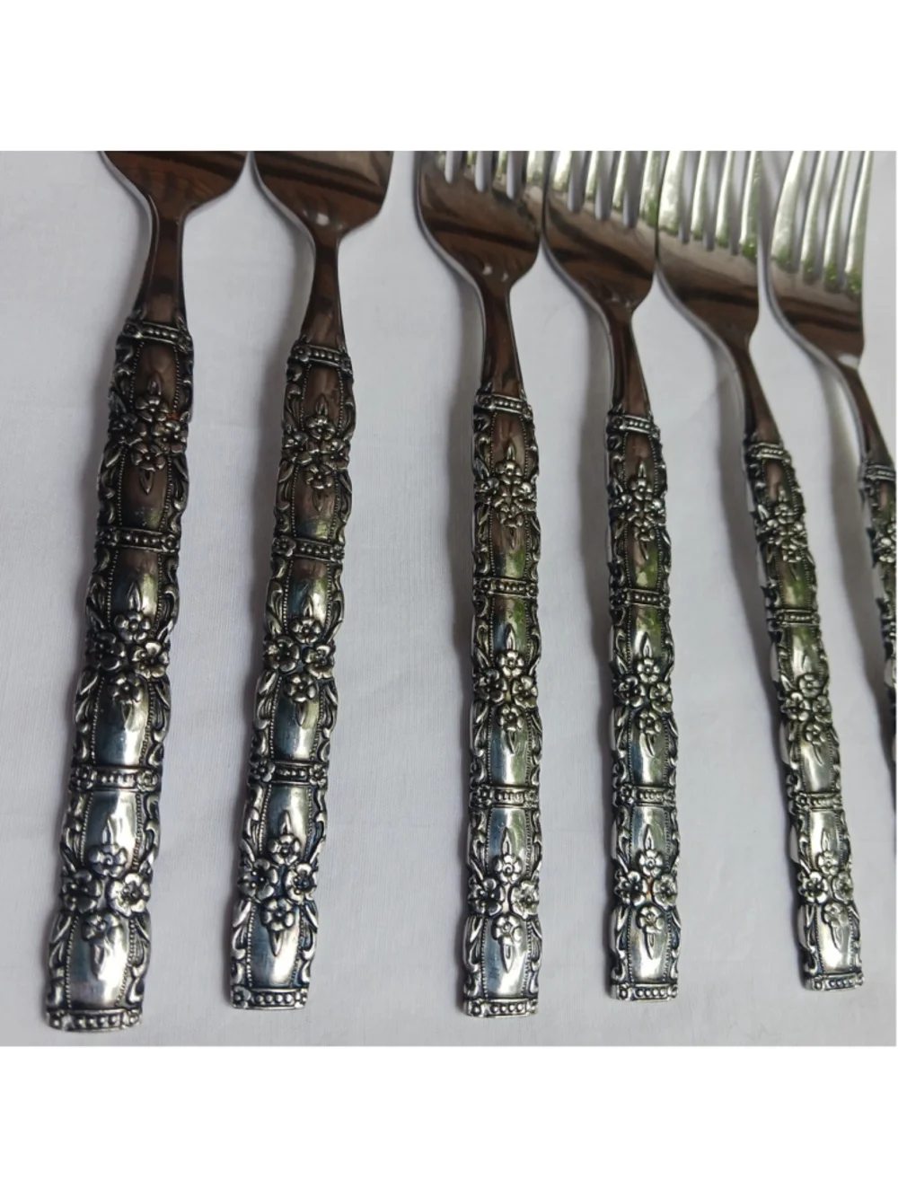 HTF Oneida Northland HOUSTON 6 Salad Forks Stainless Japan Glossy Flatware